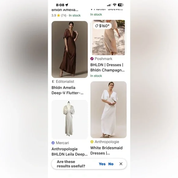 BHLDN Cream V-Neck Maxi Dress with Draped Size 2 - Picture 13 of 14